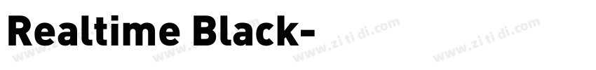 Realtime Black字体转换